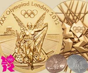 yapboz Londra 2012 madalyalar